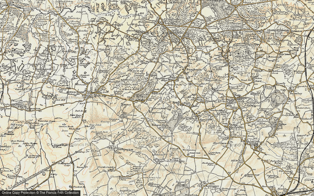 Old Map of Historic Map covering Wolverton in 1897-1900