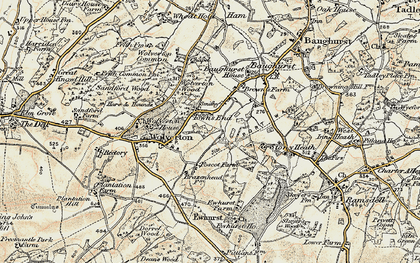 Old map of Townsend in 1897-1900