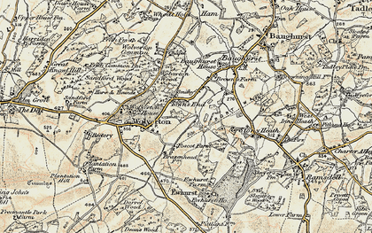 Old map of Wolverton in 1897-1900