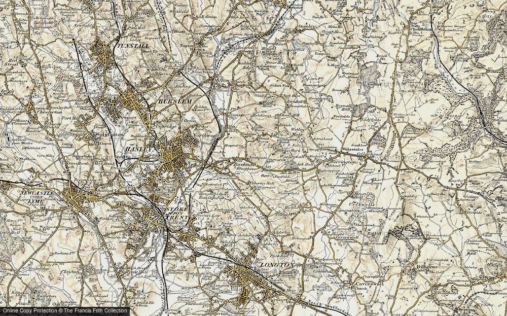 Historic Ordnance Survey Map of Townsend, 1902