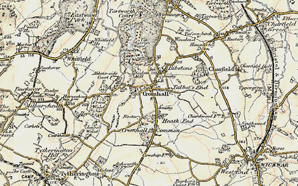 Old map of Townwell in 1899