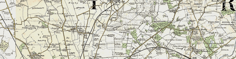 Old map of Wild Goose Carr in 1903-1904