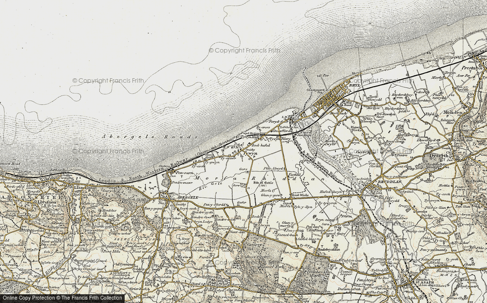 Old Map of Historic Map covering Fachell in 1902-1903