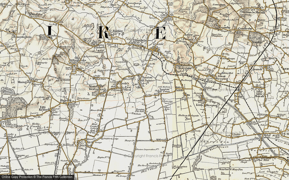 Old Map of Toynton All Saints, 1901-1903 in 1901-1903