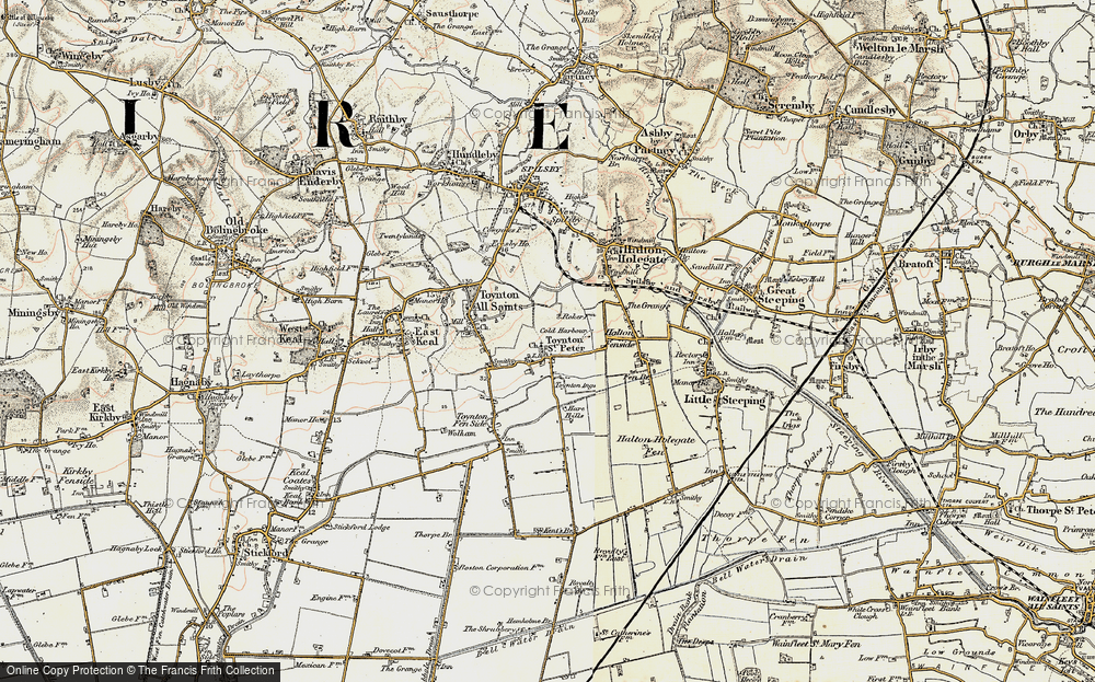 Old Map of Toynton St Peter, 1901-1903 in 1901-1903