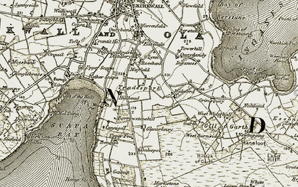 Old map of Bendigo in 1911-1912