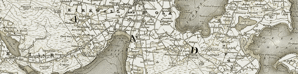 Old map of Bendigo in 1911-1912