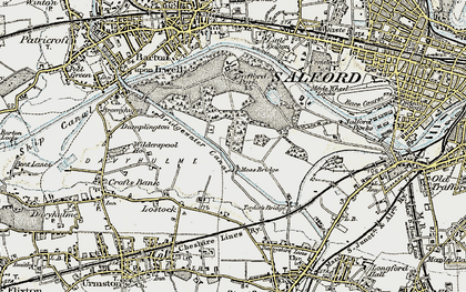 Old map of Trafford Park in 1903