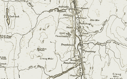 Old map of Trantlemore in 1910-1912