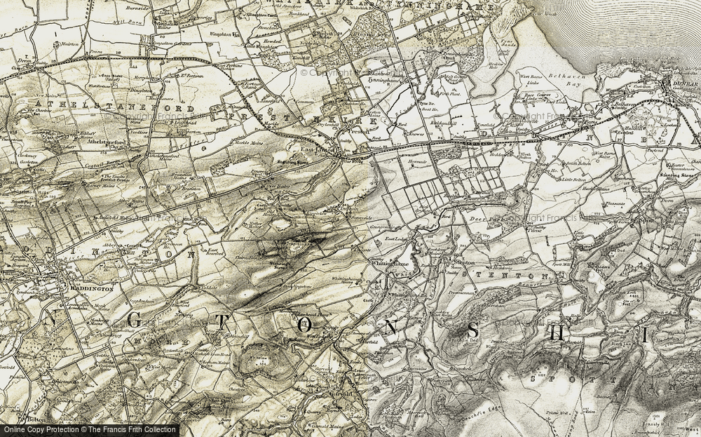 Old Map of Traprain, 1901-1906 in 1901-1906