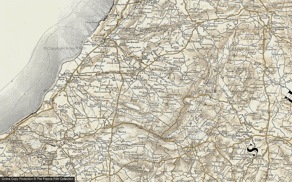 Old Map of Trawsnant, 1901-1903 in 1901-1903