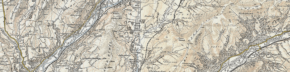 Old map of Tre-Forgan in 1900-1901