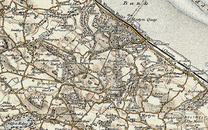 Old map of Tre-Mostyn in 1902-1903