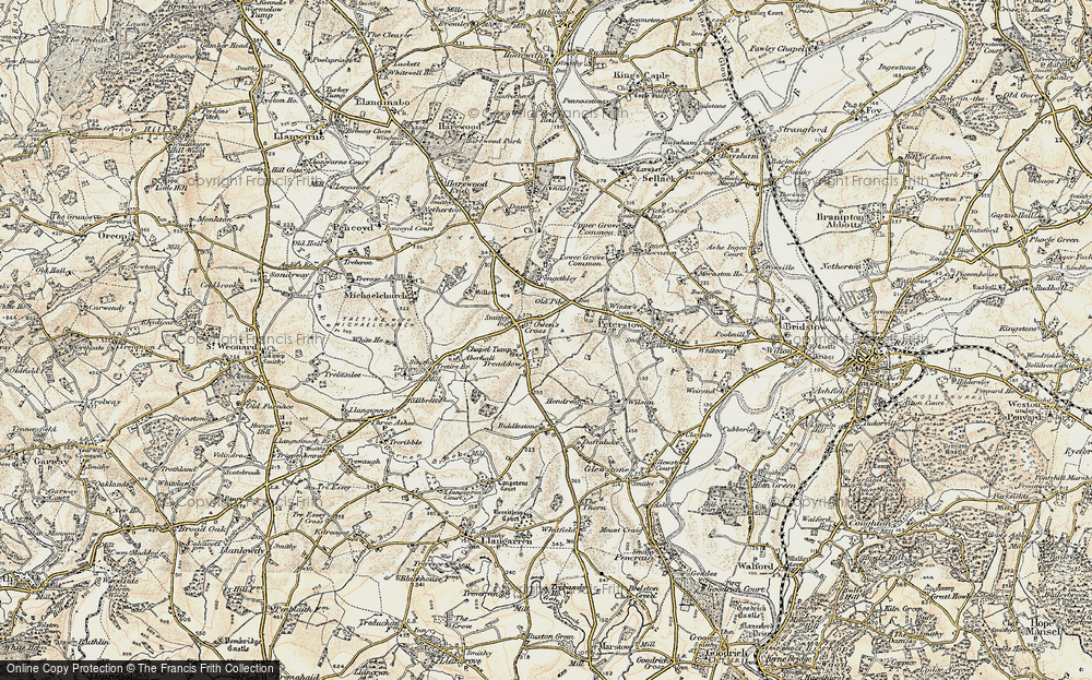 Old Map of Treaddow, 1899-1900 in 1899-1900
