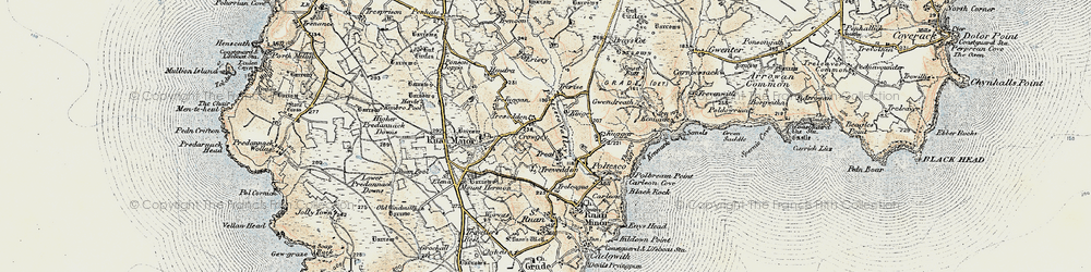 Old map of Treal in 1900