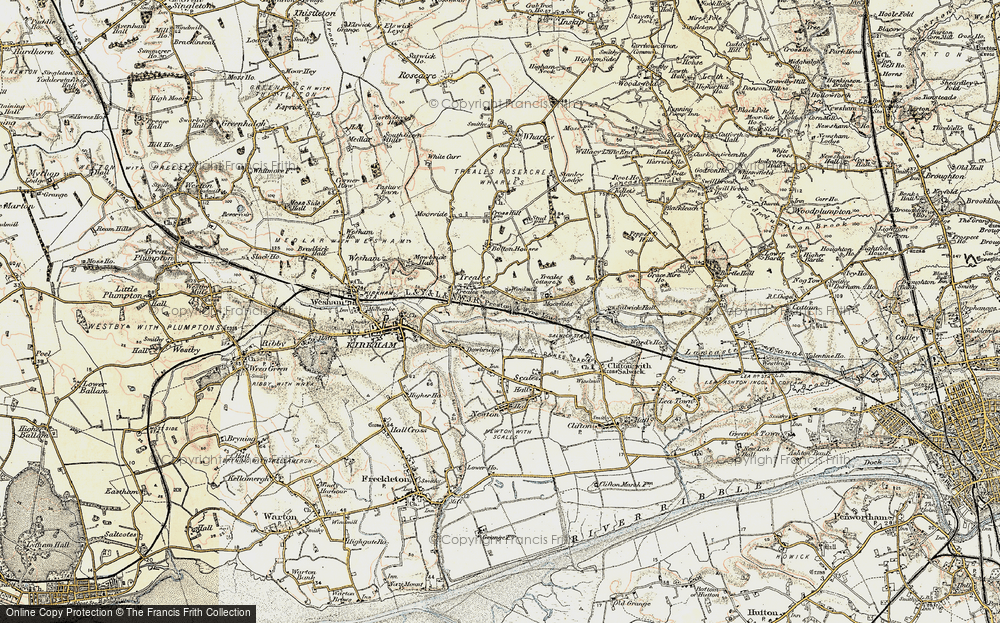 Old Map of Treales, 1903 in 1903
