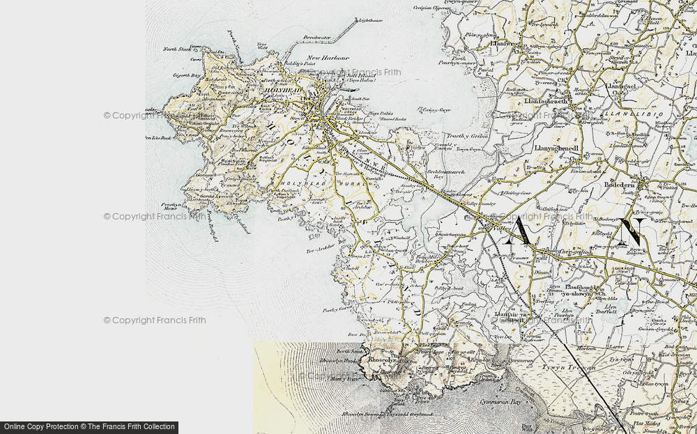 Old Map of Trearddur, 1903-1910 in 1903-1910