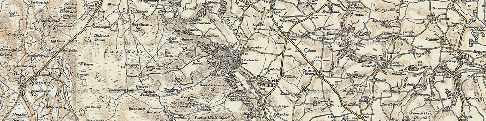 Old map of Allabury in 1900