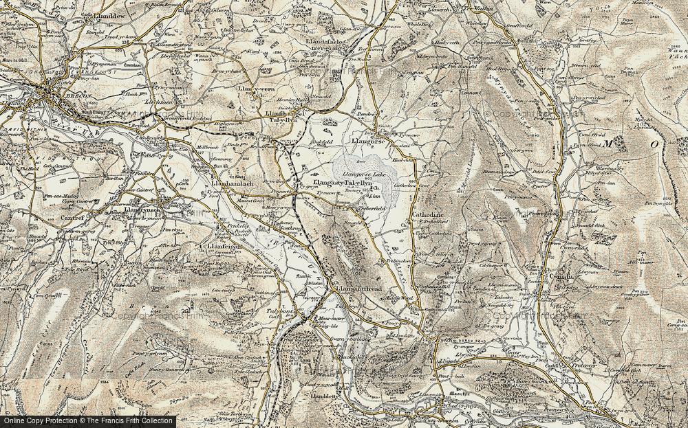 Old Map of Treberfydd, 1899-1901 in 1899-1901