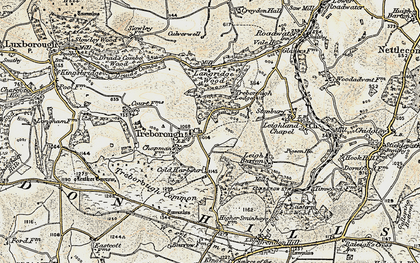 Old map of Beverton Pond in 1898-1900