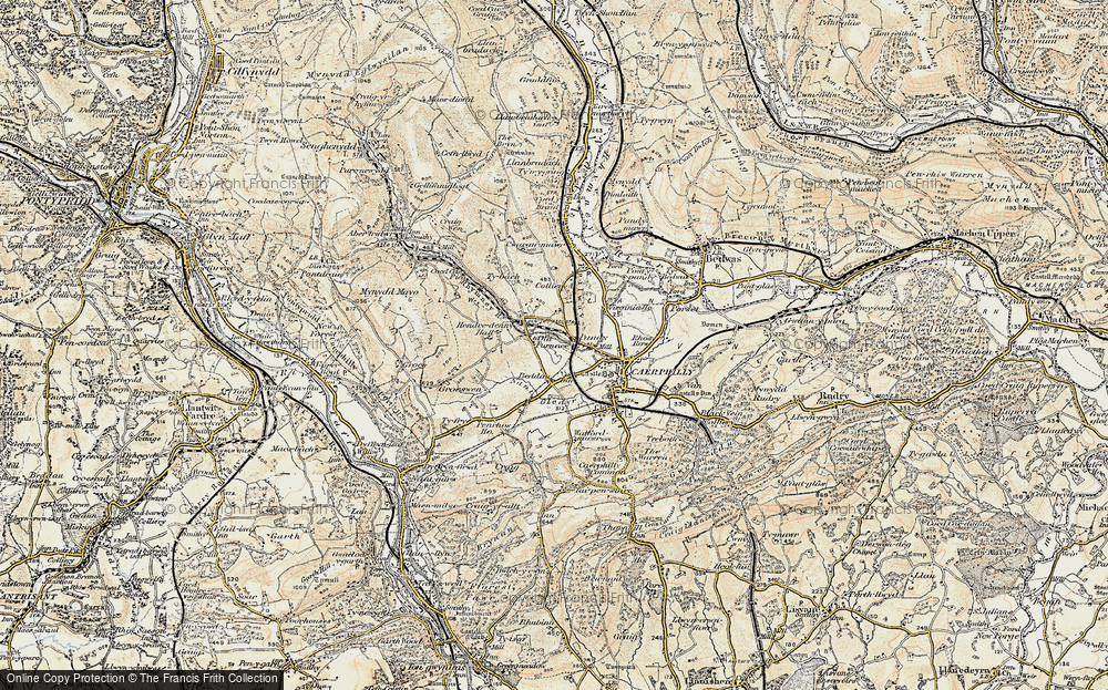 Old Map of Trecenydd, 1899-1900 in 1899-1900