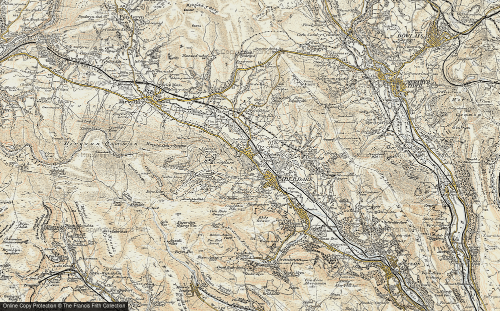 Old Map of Trecynon, 1899-1900 in 1899-1900