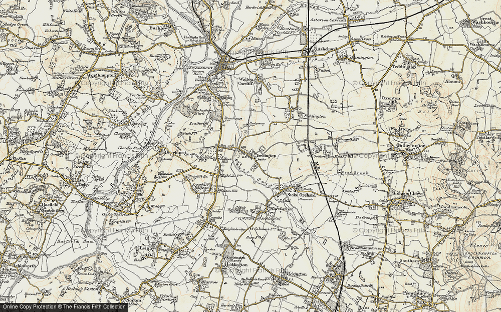Old Map of Tredington, 1899-1900 in 1899-1900