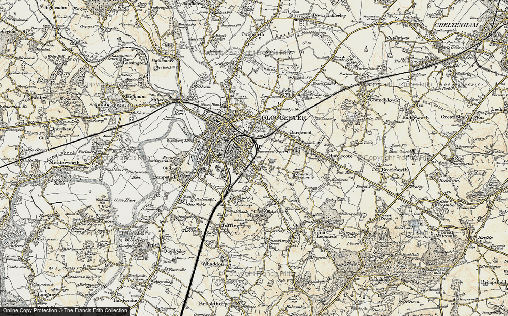 Old Map of Tredworth, 1898-1900 in 1898-1900