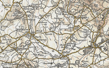 Old map of Trefaes in 1903