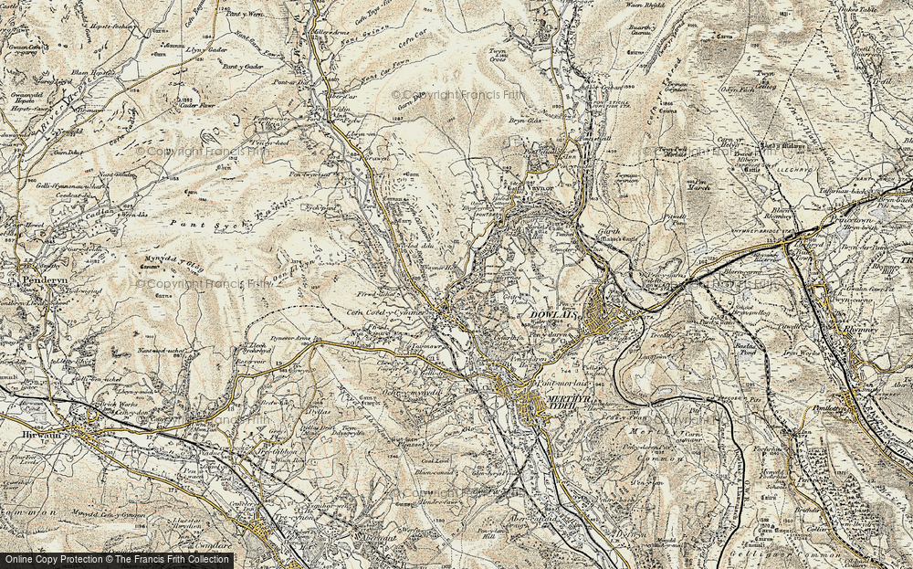 Old Map of Trefechan, 1900 in 1900
