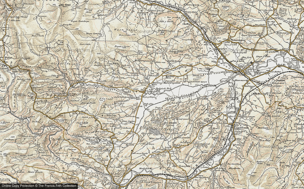 Old Map of Trefeglwys, 1902-1903 in 1902-1903