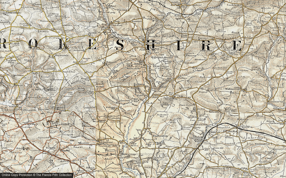 Old Map of Treffgarne, 1901-1912 in 1901-1912