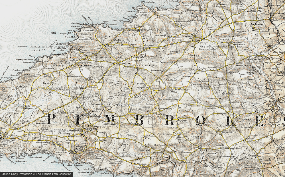 Old Map of Treffynnon, 0-1912 in 0-1912