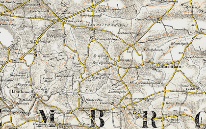 Old map of Abernant in 0-1912
