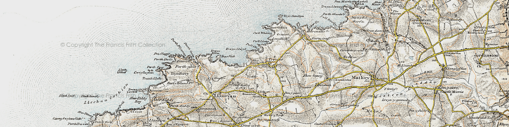 Old map of Aber Draw in 0-1912