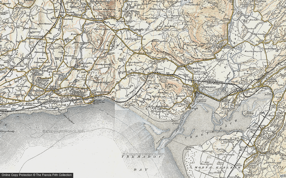 Old Map of Treflys, 1903 in 1903