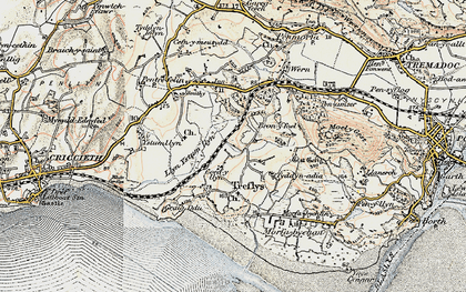 Old map of Treflys in 1903