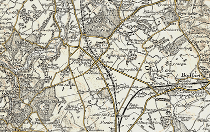 Old map of Trefnant in 1902-1903