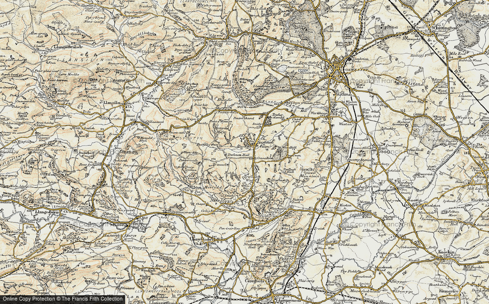 Old Map of Trefonen, 1902-1903 in 1902-1903