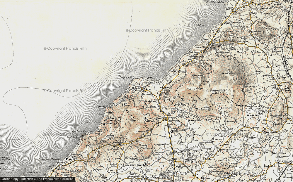 Old Map of Trefor, 1903 in 1903