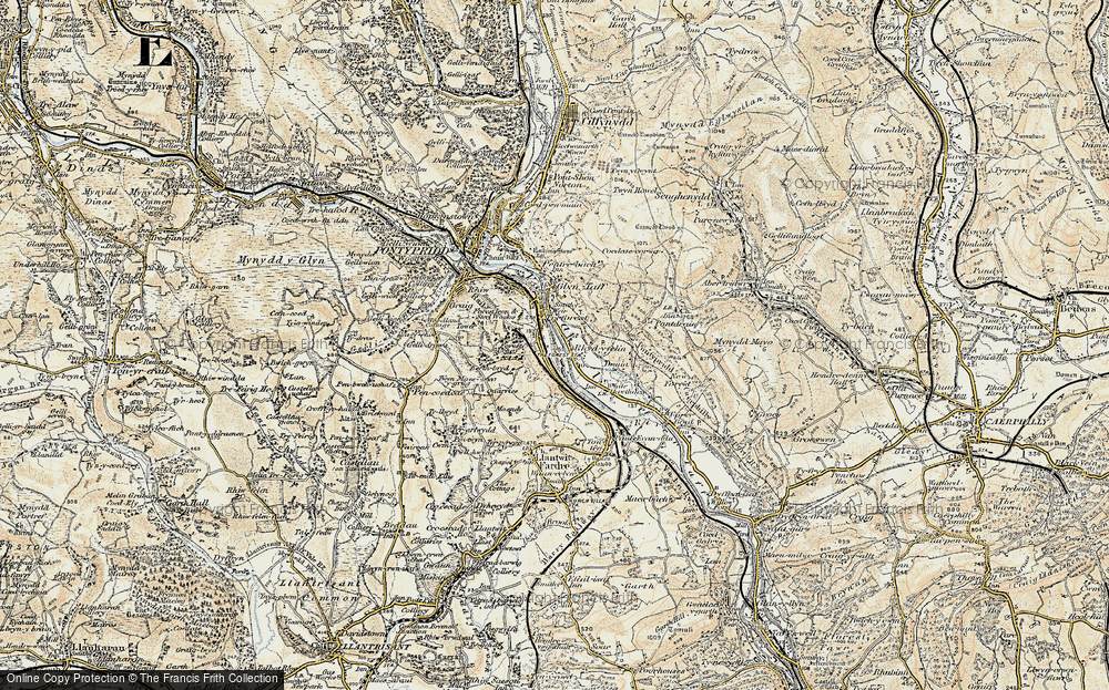 Old Map of Treforest, 1899-1900 in 1899-1900