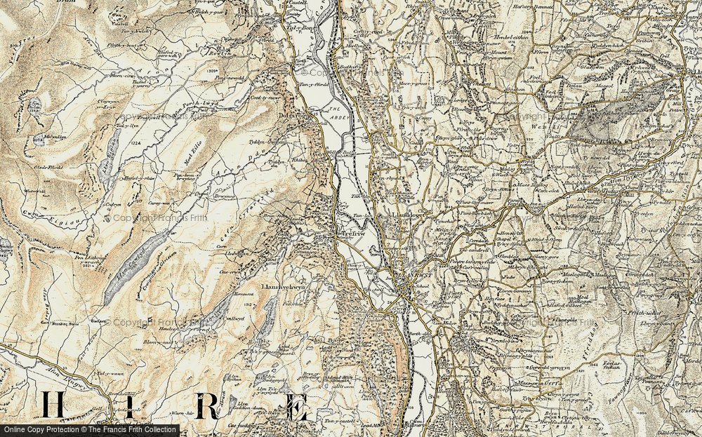 Old Map of Trefriw, 1902-1903 in 1902-1903