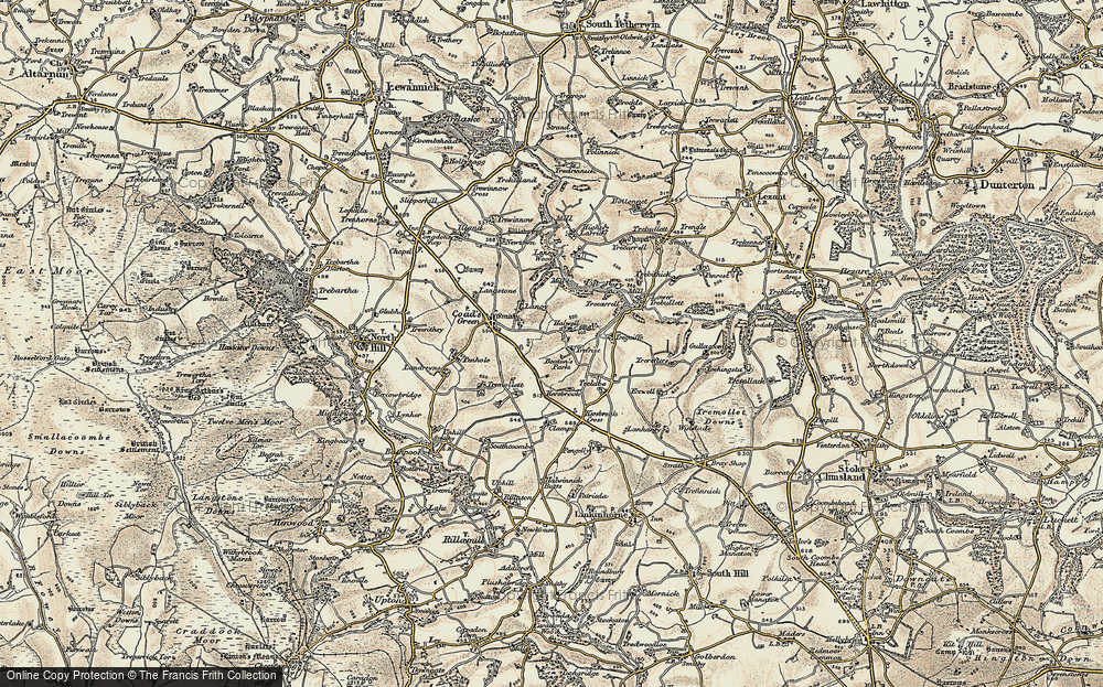 Old Map of Trefrize, 1900 in 1900