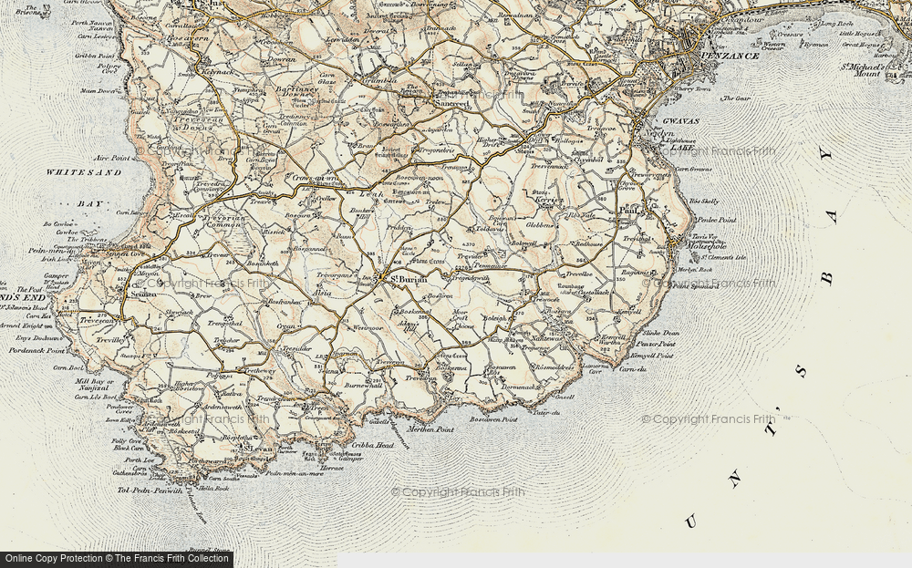 Old Map of Tregadgwith, 1900 in 1900