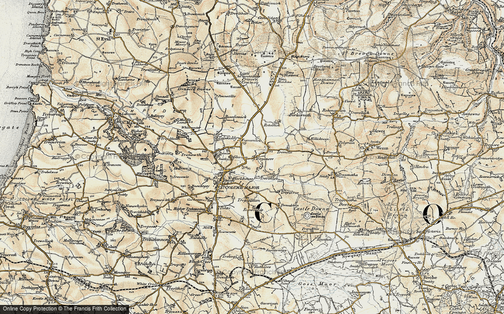 Old Map of Tregamere, 1900 in 1900