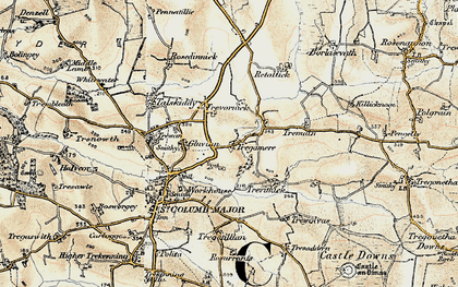 Old map of Tregamere in 1900