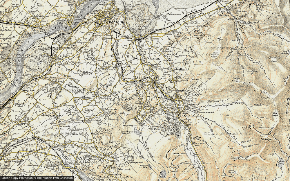Old Map of Tregarth, 1903-1910 in 1903-1910