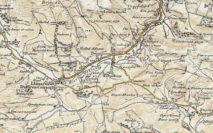 Old map of Ael-y-coryn in 1902-1903
