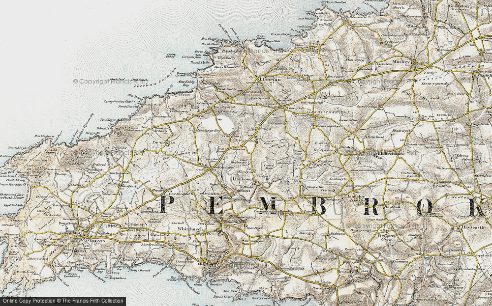 Old Map of Treglemais, 0-1912 in 0-1912