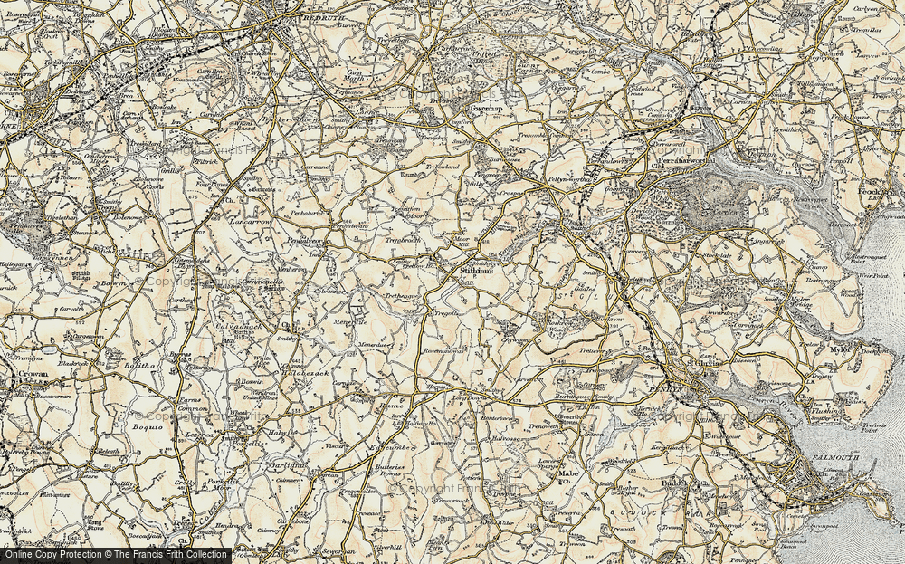 Old Map of Tregolls, 1900 in 1900